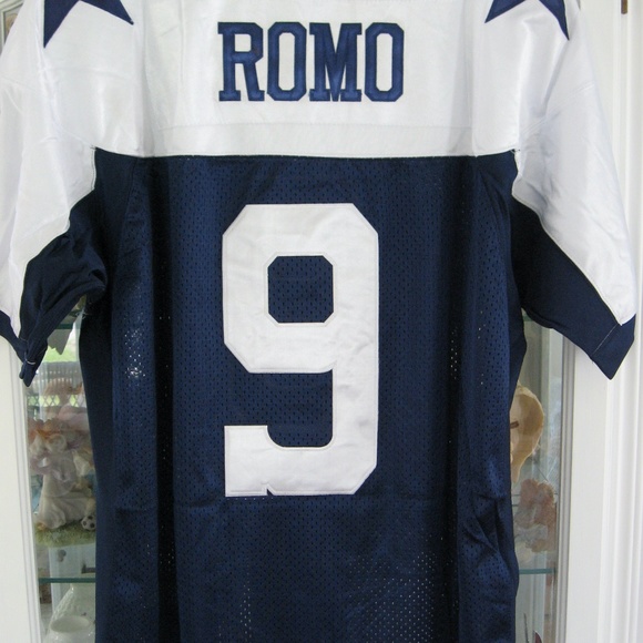 NEW DALLAS COWBOYS #9 TONY ROMO XXL BLUE THROWBACK JERSEY A BEAUTY - Picture 3 of 4
